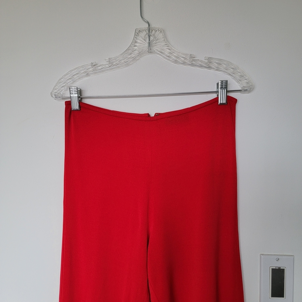 Women's Holiday Party Red Pants - Picture 2 of 8